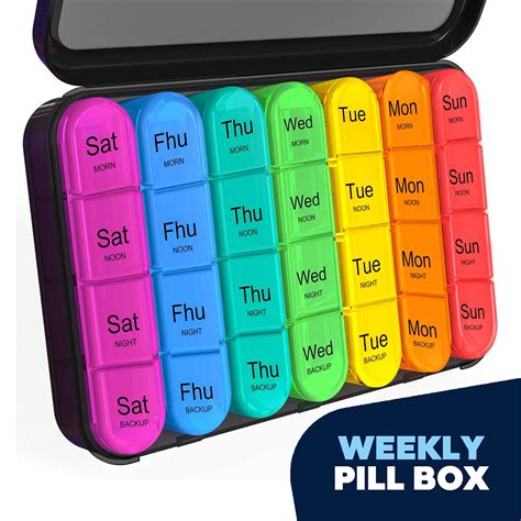 weekly pill box organizer